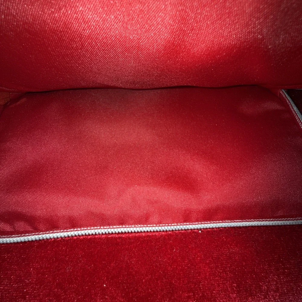 Estee Lauder  Train Case Bag 2023 Limited Edition ~Red Velvet~ with‎ Handle